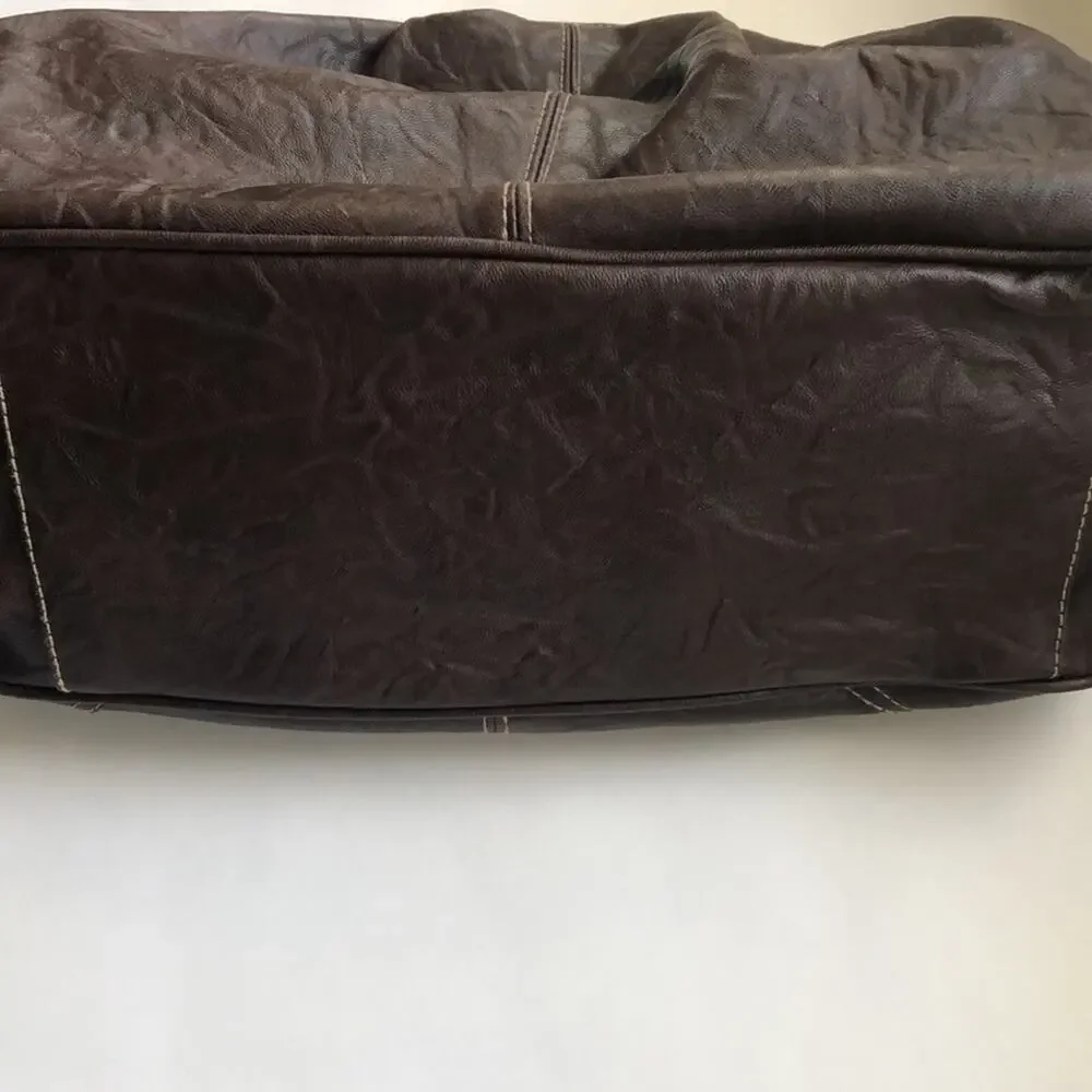 Brown Crossbody Removable Strap Bow Purse